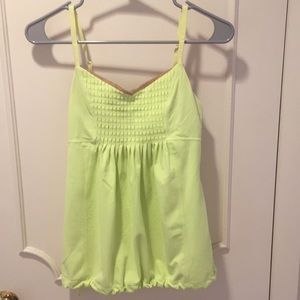 Lululemon Lime Workout Top